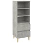 Hohes Sideboard aus betongrauem Sperrholz, 40 x 36 x 110 cm von vidaXL, Sideboards - Ref: Foro24-821240, Preis: 61,50 €, Raba...