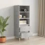 Concrete gray plywood tall sideboard 40x36x110 cm by vidaXL, Sideboards - Ref: Foro24-821240, Price: 60,90 €, Discount: %