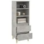 Concrete gray plywood tall sideboard 40x36x110 cm by vidaXL, Sideboards - Ref: Foro24-821240, Price: 60,90 €, Discount: %