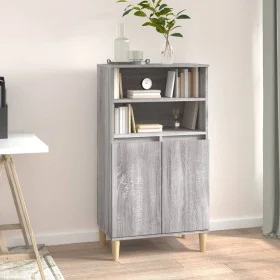 Hohes Sideboard aus Sperrholz in Sonoma-Grau, 60 x 36 x 110 cm von vidaXL, Sideboards - Ref: Foro24-821226, Preis: 80,92 €, R...