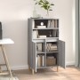 Hohes Sideboard aus Sperrholz in Sonoma-Grau, 60 x 36 x 110 cm von vidaXL, Sideboards - Ref: Foro24-821226, Preis: 81,90 €, R...