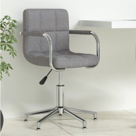 Silla de oficina giratoria de tela gris claro Silla de oficina giratoria de tela gris claro