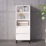 Hohe Anrichte aus weißem Sperrholz, glänzend, 40x36x110 cm von vidaXL, Sideboards - Ref: Foro24-821246, Preis: 74,11 €, Rabat...