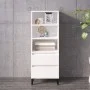Tall plywood white gloss sideboard 40x36x110 cm by vidaXL, Sideboards - Ref: Foro24-821246, Price: 73,46 €, Discount: %