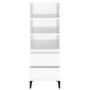 Tall plywood white gloss sideboard 40x36x110 cm by vidaXL, Sideboards - Ref: Foro24-821246, Price: 73,46 €, Discount: %