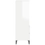 Aparador alto madera contrachapada blanco brillo 40x36x110 cm de vidaXL, Aparadores - Ref: Foro24-821246, Precio: 74,03 €, De...