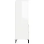 Hohe Anrichte aus weißem Sperrholz, glänzend, 40x36x110 cm von vidaXL, Sideboards - Ref: Foro24-821246, Preis: 73,19 €, Rabat...