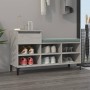 Mueble zapatero madera contrachapada gris hormigón 102x36x60 cm by vidaXL, Shoe racks and shoe organizers - Ref: Foro24-82121...