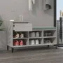 Mueble zapatero madera contrachapada gris hormigón 102x36x60 cm by vidaXL, Shoe racks and shoe organizers - Ref: Foro24-82121...