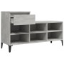 Mueble zapatero madera contrachapada gris hormigón 102x36x60 cm by vidaXL, Shoe racks and shoe organizers - Ref: Foro24-82121...
