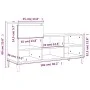Mueble zapatero madera contrachapada gris hormigón 102x36x60 cm by vidaXL, Shoe racks and shoe organizers - Ref: Foro24-82121...