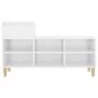 Mueble zapatero madera contrachapada blanco brillo 102x36x60 cm de vidaXL, Zapateros y organizadores de calzado - Ref: Foro24...