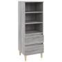 Aparador alto madera contrachapada gris Sonoma 40x36x110 cm de vidaXL, Aparadores - Ref: Foro24-821242, Precio: 63,38 €, Desc...