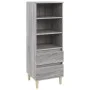 Tall Sonoma gray plywood sideboard 40x36x110 cm by vidaXL, Sideboards - Ref: Foro24-821242, Price: 63,45 €, Discount: %