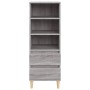 Aparador alto madera contrachapada gris Sonoma 40x36x110 cm de vidaXL, Aparadores - Ref: Foro24-821242, Precio: 63,38 €, Desc...