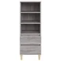 Hohes Sonoma-Sideboard aus grauem Sperrholz, 40 x 36 x 110 cm von vidaXL, Sideboards - Ref: Foro24-821242, Preis: 63,45 €, Ra...