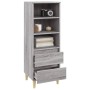 Aparador alto madera contrachapada gris Sonoma 40x36x110 cm de vidaXL, Aparadores - Ref: Foro24-821242, Precio: 63,38 €, Desc...