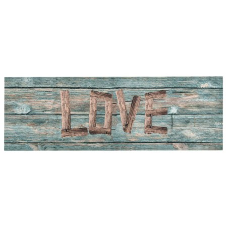 Alfombra de cocina lavable Love 60x300 cm