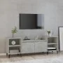 Concrete gray plywood TV cabinet 160x35x55 cm by vidaXL, TV Furniture - Ref: Foro24-821200, Price: 96,80 €, Discount: %