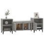 Concrete gray plywood TV cabinet 160x35x55 cm by vidaXL, TV Furniture - Ref: Foro24-821200, Price: 97,99 €, Discount: %
