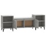 Concrete gray plywood TV cabinet 160x35x55 cm by vidaXL, TV Furniture - Ref: Foro24-821200, Price: 97,99 €, Discount: %