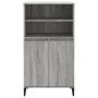 Aparador alto de madera contrachapada gris Sonoma 60x36x110 cm de vidaXL, Aparadores - Ref: Foro24-821234, Precio: 106,27 €, ...