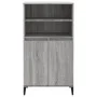 Hohes Sideboard aus Sperrholz in Sonoma-Grau, 60 x 36 x 110 cm von vidaXL, Sideboards - Ref: Foro24-821234, Preis: 104,87 €, ...