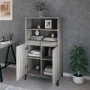 Hohes Sideboard aus Sperrholz in Sonoma-Grau, 60 x 36 x 110 cm von vidaXL, Sideboards - Ref: Foro24-821234, Preis: 104,87 €, ...