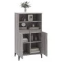 Hohes Sideboard aus Sperrholz in Sonoma-Grau, 60 x 36 x 110 cm von vidaXL, Sideboards - Ref: Foro24-821234, Preis: 104,87 €, ...