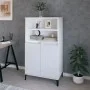 Hochglänzendes Sideboard aus weißem Sperrholz, 60 x 36 x 110 cm von vidaXL, Sideboards - Ref: Foro24-821230, Preis: 114,91 €,...