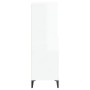 Aparador alto madera contrachapada blanco brillo 60x36x110 cm de vidaXL, Aparadores - Ref: Foro24-821230, Precio: 120,78 €, D...