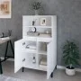 Hochglänzendes Sideboard aus weißem Sperrholz, 60 x 36 x 110 cm von vidaXL, Sideboards - Ref: Foro24-821230, Preis: 114,91 €,...