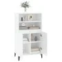 Hochglänzendes Sideboard aus weißem Sperrholz, 60 x 36 x 110 cm von vidaXL, Sideboards - Ref: Foro24-821230, Preis: 114,91 €,...