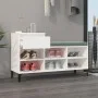 Plywood white shoe cabinet 102x36x60 cm by vidaXL, Shoe racks and shoe organizers - Ref: Foro24-821212, Price: 68,68 €, Disco...