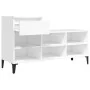 Plywood white shoe cabinet 102x36x60 cm by vidaXL, Shoe racks and shoe organizers - Ref: Foro24-821212, Price: 68,68 €, Disco...