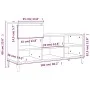 Plywood white shoe cabinet 102x36x60 cm by vidaXL, Shoe racks and shoe organizers - Ref: Foro24-821212, Price: 68,68 €, Disco...