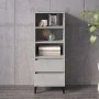 Aparador alto madera contrachapada gris hormigón 40x36x110 cm de vidaXL, Aparadores - Ref: Foro24-821248, Precio: 66,94 €, De...