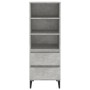 Aparador alto madera contrachapada gris hormigón 40x36x110 cm de vidaXL, Aparadores - Ref: Foro24-821248, Precio: 67,77 €, De...