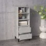 Aparador alto madera contrachapada gris hormigón 40x36x110 cm de vidaXL, Aparadores - Ref: Foro24-821248, Precio: 66,94 €, De...