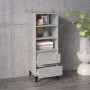 Aparador alto madera contrachapada gris hormigón 40x36x110 cm de vidaXL, Aparadores - Ref: Foro24-821248, Precio: 67,77 €, De...