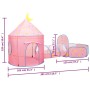 Pink children's play tent 301x120x128 cm by vidaXL, Play tents and tunnels - Ref: Foro24-93677, Price: 67,76 €, Discount: %