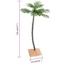 Palmera artificial con 72 LED blanco cálido 120 cm de vidaXL, Arboles de navidad - Ref: Foro24-345136, Precio: 37,97 €