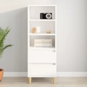 Aparador alto madera contrachapada blanco 40x36x110 cm de vidaXL, Aparadores - Ref: Foro24-821236, Precio: 74,71 €, Descuento: %