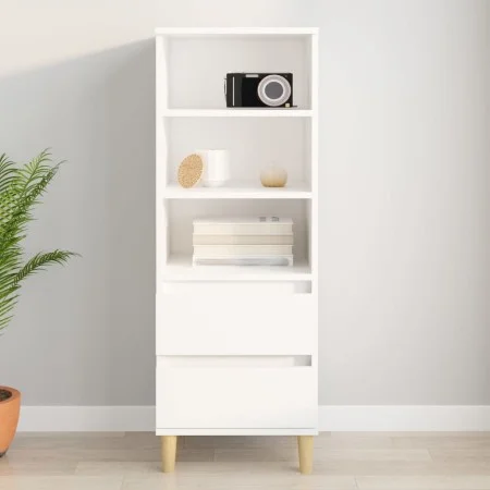 Aparador alto madera contrachapada blanco 40x36x110 cm de vidaXL, Aparadores - Ref: Foro24-821236, Precio: 74,71 €, Descuento: %