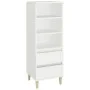 Aparador alto madera contrachapada blanco 40x36x110 cm de vidaXL, Aparadores - Ref: Foro24-821236, Precio: 74,71 €, Descuento: %
