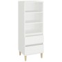 Tall white plywood sideboard 40x36x110 cm by vidaXL, Sideboards - Ref: Foro24-821236, Price: 75,65 €, Discount: %