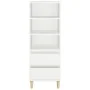 Aparador alto madera contrachapada blanco 40x36x110 cm de vidaXL, Aparadores - Ref: Foro24-821236, Precio: 74,71 €, Descuento: %