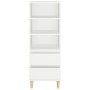 Tall white plywood sideboard 40x36x110 cm by vidaXL, Sideboards - Ref: Foro24-821236, Price: 75,65 €, Discount: %