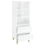 Aparador alto madera contrachapada blanco 40x36x110 cm de vidaXL, Aparadores - Ref: Foro24-821236, Precio: 74,71 €, Descuento: %