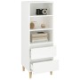 Tall white plywood sideboard 40x36x110 cm by vidaXL, Sideboards - Ref: Foro24-821236, Price: 75,65 €, Discount: %